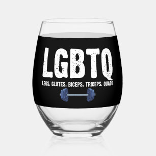 Vaso De Vino Piernas LGBTQ Glutes Biceps Triceps Quads Gym Love