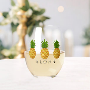 Vaso De Vino Piñas
