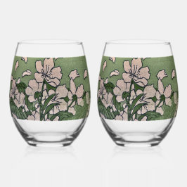 Vaso De Vino Pink Blossom Cascade 