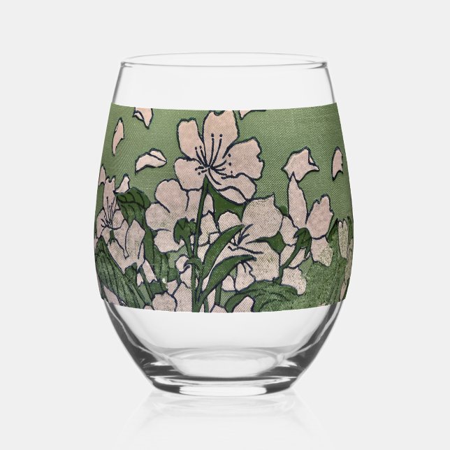 Vaso De Vino Pink Blossom Cascade  (Anverso)