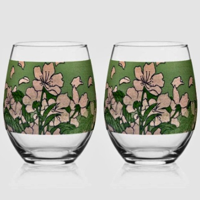 Vaso De Vino Pink Blossom Green  (Subido por el creador)