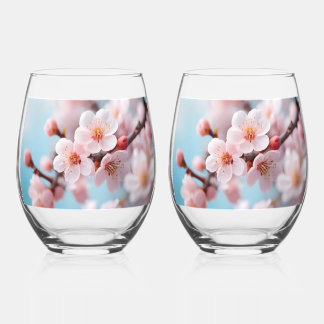 Vaso De Vino Pink Blossom Magic  