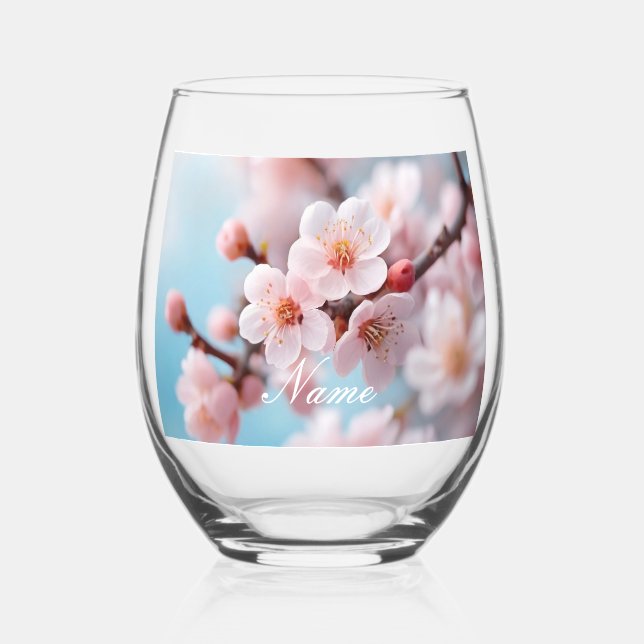 Vaso De Vino Pink Blossom Magic (Anverso)