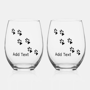 Vaso De Vino Pintas de pintura que cruzan con texto personal