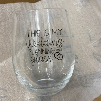 Vaso De Vino Planeamiento boda, novia será vidrio de vino