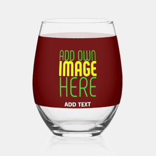VASO DE VINO PLANTILLA DE TEXTO DE IMAGEN DE OXBLOOD SIMPLE EDI