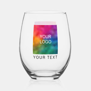Vaso De Vino Plantilla promocional de personalizado Cargue su l