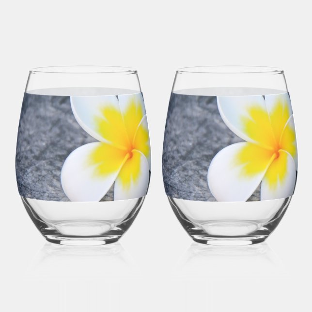 Vaso De Vino plumeria (Anverso)