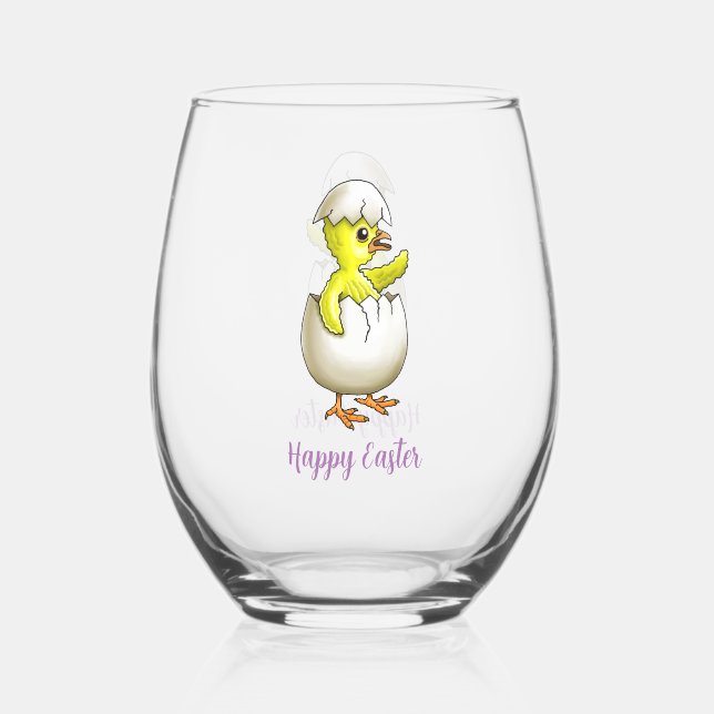 Vaso De Vino Pollo de Pascua (Anverso)