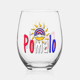 Vaso De Vino Pomalo - Relajación croata con sol y arcoiris