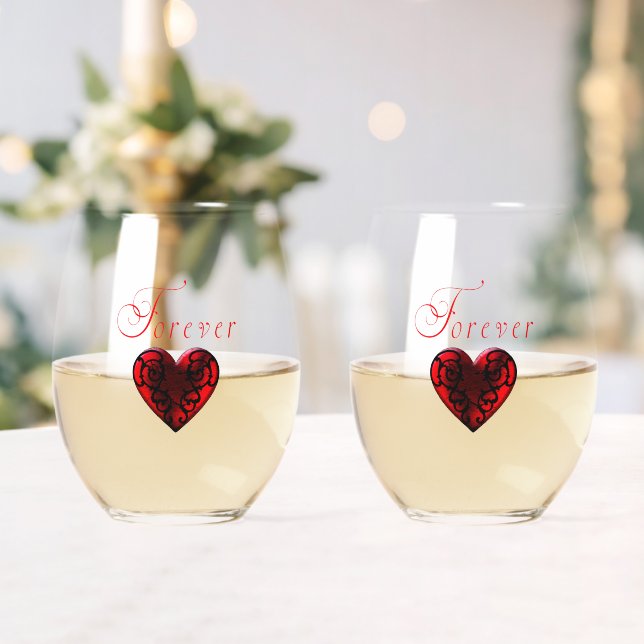 Vaso De Vino Por siempre (Insitu (Boda))