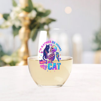 Vaso De Vino Preferiría Estar En Casa...
