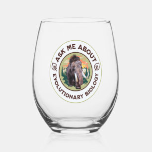 Vaso De Vino Pregúntame sobre biología evolutiva Mamut lanudo