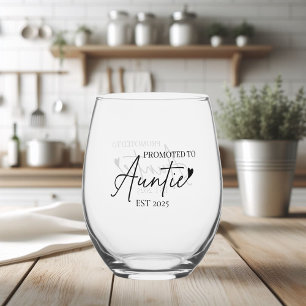Vaso De Vino Promocionado a la tía EST Gift