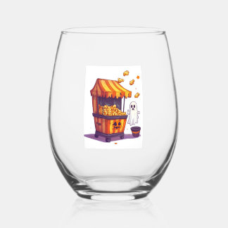 Vaso De Vino Puesto de palomitas embrujado
