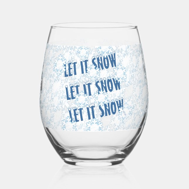 Vaso De Vino Que nieve haga nevadas (Reverso )
