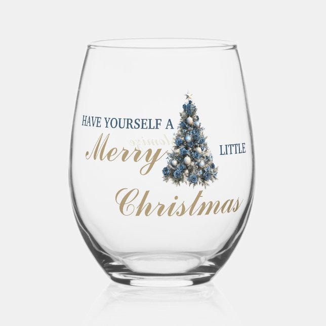 Vaso De Vino Que Te Tengas Un Poco De Navidades (Anverso)