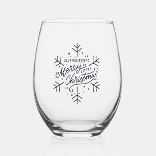 Vaso De Vino Que tengas unos buenos Navidades - Copo de nieve