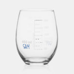 Vaso De Vino Química de vidrio personalizada de Science Lab Bea<br><div class="desc">Por el amante de la ciencia en tu vida. Esta copa de vino sin tallo de 16 oz se hace para que parezca una pieza de vidrio de laboratorio, con graduaciones para un vaso de 450 ml de tamaño comparable. Incluso puede personalizarlo con sus iniciales o nombre, como lo haría...</div>