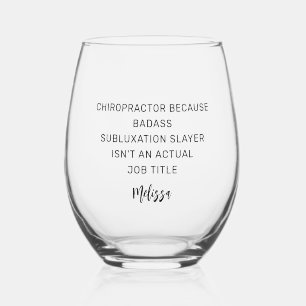 Vaso De Vino Quiropráctico Porque Cazador de Subluxación Person