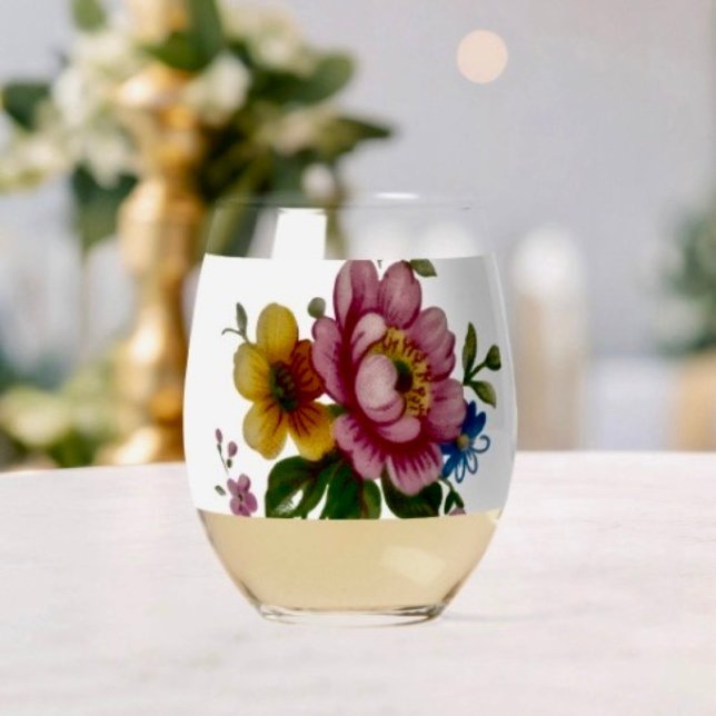 Vaso De Vino Ramo floral de taza de té (Subido por el creador)