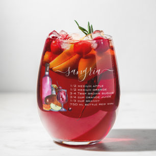 Vaso De Vino Receta de Sangría 