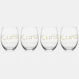 Vaso De Vino Recuerdo conmemorativo celestial eclipse