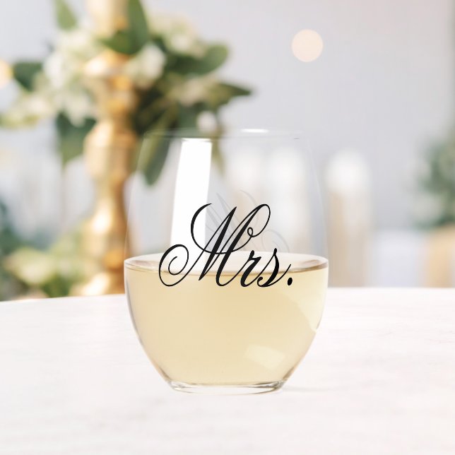 Vaso De Vino Recuerdo del día de la boda de la Sra. (Insitu (Boda))