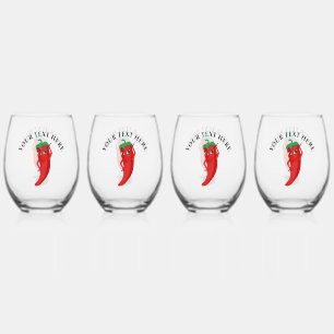 Vaso De Vino Red Hot Pepper Diva