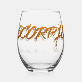 Vaso De Vino Reflexión Escorpio