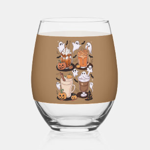 Vaso De Vino Regalo de café de Halloween lindo café helado de o