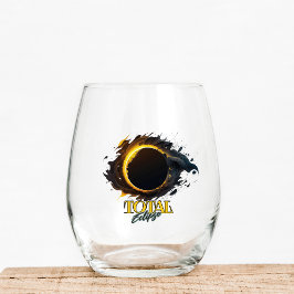 Vaso De Vino Regalo de eclipse solar total 2024 Su estado de ci
