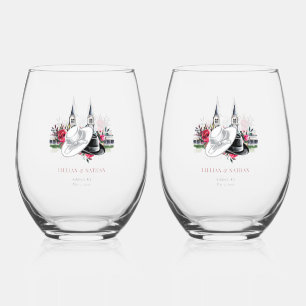 Vaso De Vino Regalo para Despedida de Soltera de Bodas con Esti