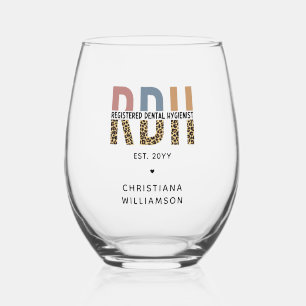 Vaso De Vino Regalos de higienistas dentales registrados por el