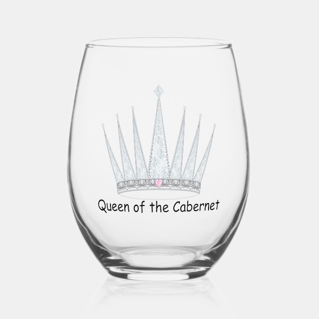 Vaso De Vino Reina Del Cabernet  (Anverso)