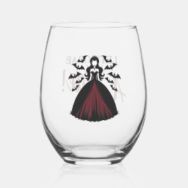 Vaso De Vino Reina vampira Halloween