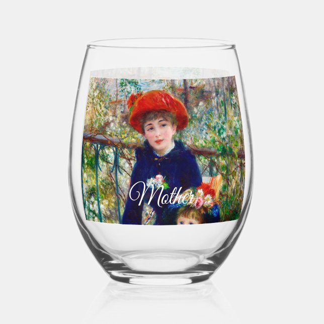 Vaso De Vino Renoir’s Mother and Child  (Anverso)