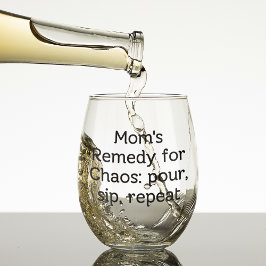 Vaso De Vino Repetición de mamá para repetición de golpe de cao