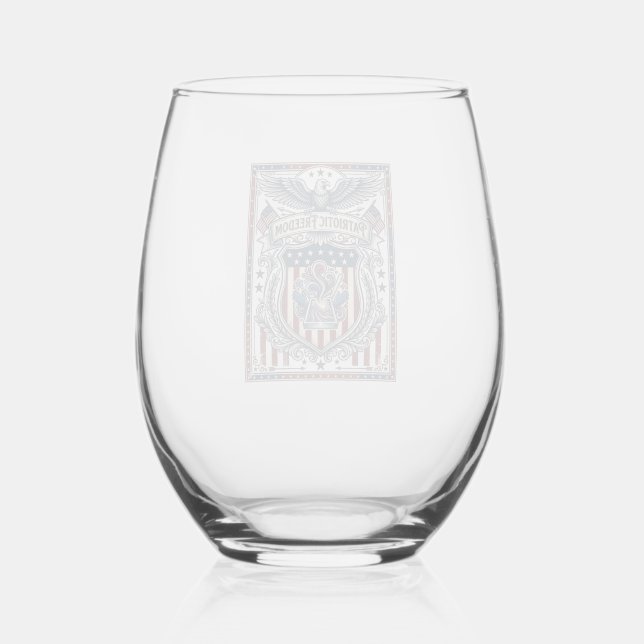 Vaso De Vino Resina Patriótica (Anverso)