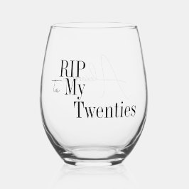 Vaso De Vino RIP 20s 30th Birthday Party Favor