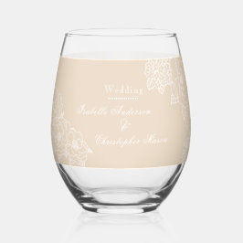 Vaso De Vino Romantic Wedding Peonies Delicate Ivory
