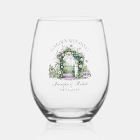 Romántico jardín Boda Floral Arco Fuente