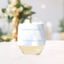 Vaso De Vino Rosa Boda de diseño