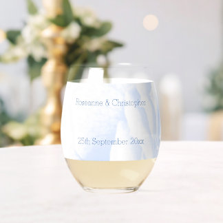 Vaso De Vino Rosa Boda de diseño