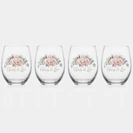 Vaso De Vino Rosa Rubor “Brindis al Amor”