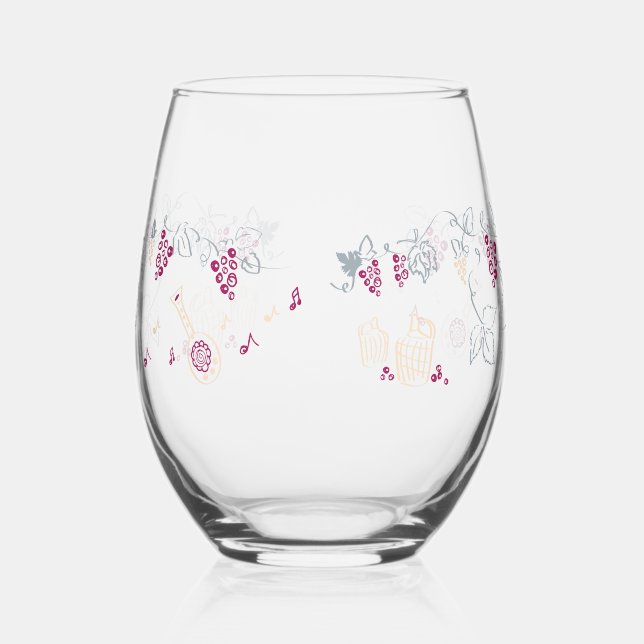 Vaso De Vino Rotwein Glas (Izquierda)
