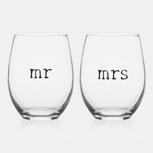 Vaso De Vino Salud para siempre - recién casados