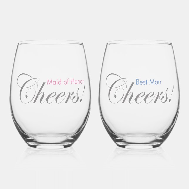 Vaso De Vino ¡Salud Personalizada! Mejor hombre y empleada del  (Anverso)