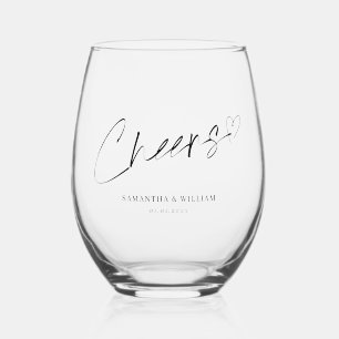 Vaso De Vino Saludos a la Boda de las cartas de amor