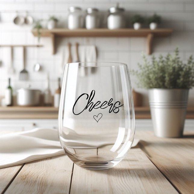 Vaso De Vino Saludos Minimalistas modernos (Subido por el creador)